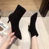 Boots Stiletto Thin High Heels Elastic knitting Boots Winter-BS01036-Veeddydropshipping